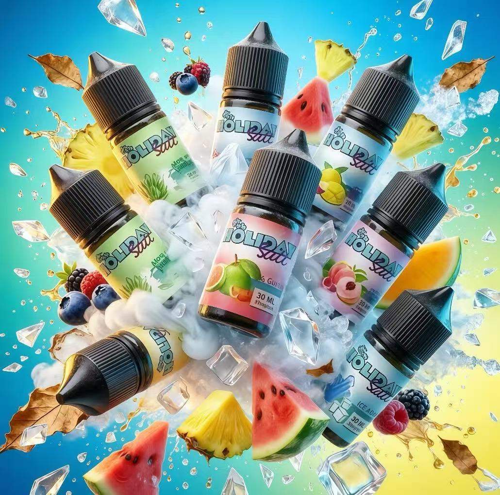 假日鹽烟油主图2.jpg HOLIDAY SALT 假日鹽煙油 30ml|高品質尼古丁鹽小煙油,多元果香與冰感體驗,順滑口感,台灣現貨:圖片 1